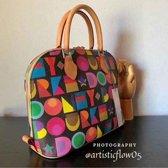 NEW! Dooney & Bourke
Art Deco Zip Satchel Bag - Picture 5 of 14